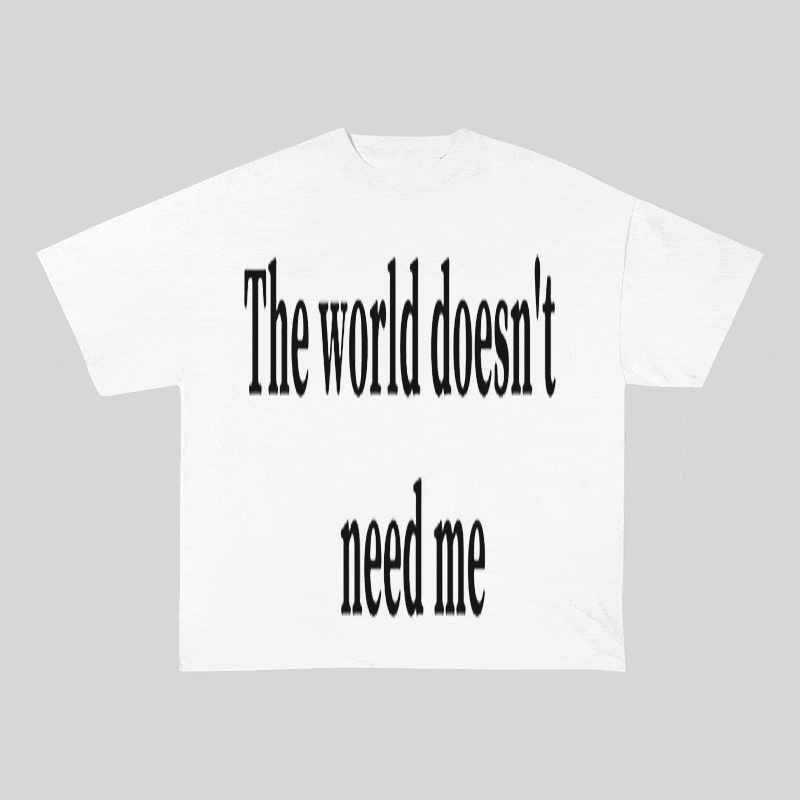 RDMCLOTHINGART tapestry hoodie SLOGAN HEAVY COTTON TEES-9551