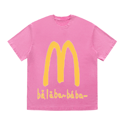 RDMCLOTHINGART tapestry hoodie SLOGAN HEAVY COTTON TEES-9566