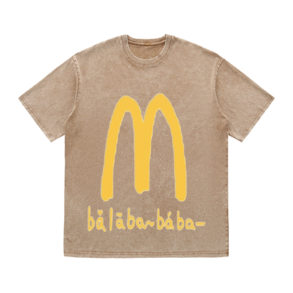 RDMCLOTHINGART tapestry hoodie SLOGAN HEAVY COTTON TEES-9566