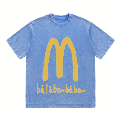 RDMCLOTHINGART tapestry hoodie SLOGAN HEAVY COTTON TEES-9566