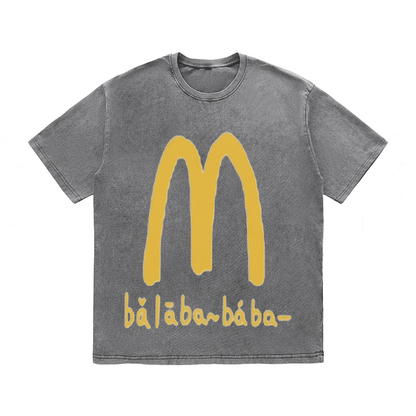 RDMCLOTHINGART tapestry hoodie SLOGAN HEAVY COTTON TEES-9566