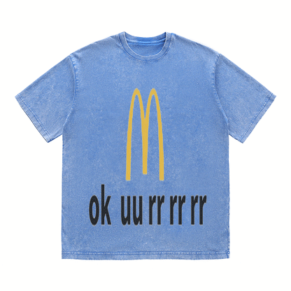 RDMCLOTHINGART tapestry hoodie SLOGAN HEAVY COTTON TEES-9570