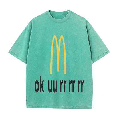 RDMCLOTHINGART tapestry hoodie SLOGAN HEAVY COTTON TEES-9570