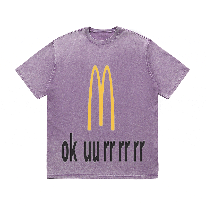 RDMCLOTHINGART tapestry hoodie SLOGAN HEAVY COTTON TEES-9570