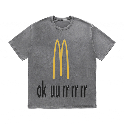 RDMCLOTHINGART tapestry hoodie SLOGAN HEAVY COTTON TEES-9570