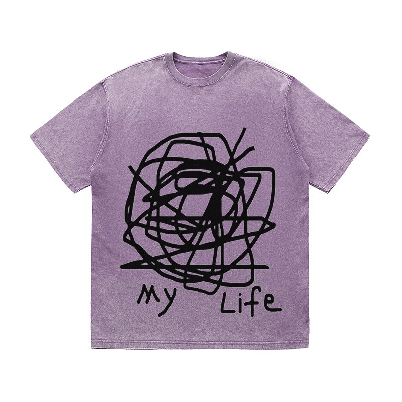 RDMCLOTHINGART tapestry hoodie SLOGAN HEAVY COTTON TEES-9581