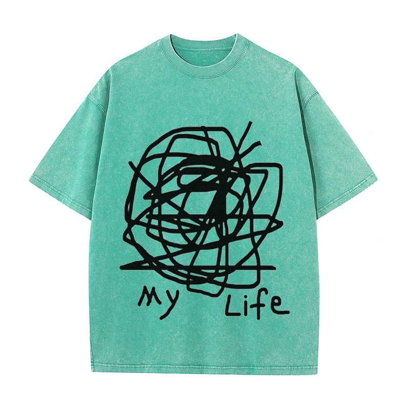 RDMCLOTHINGART tapestry hoodie SLOGAN HEAVY COTTON TEES-9581