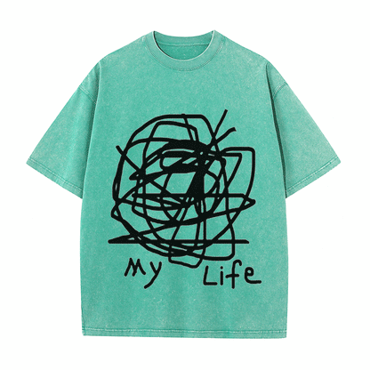 RDMCLOTHINGART tapestry hoodie SLOGAN HEAVY COTTON TEES-9581