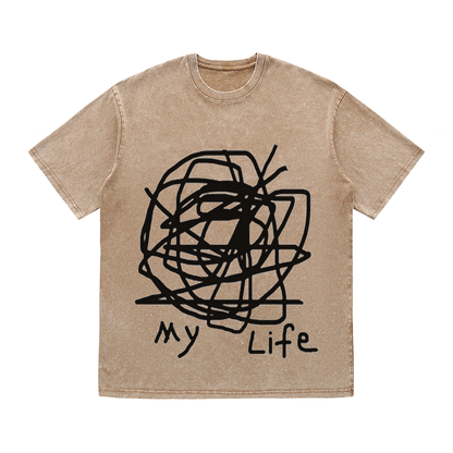 RDMCLOTHINGART tapestry hoodie SLOGAN HEAVY COTTON TEES-9581