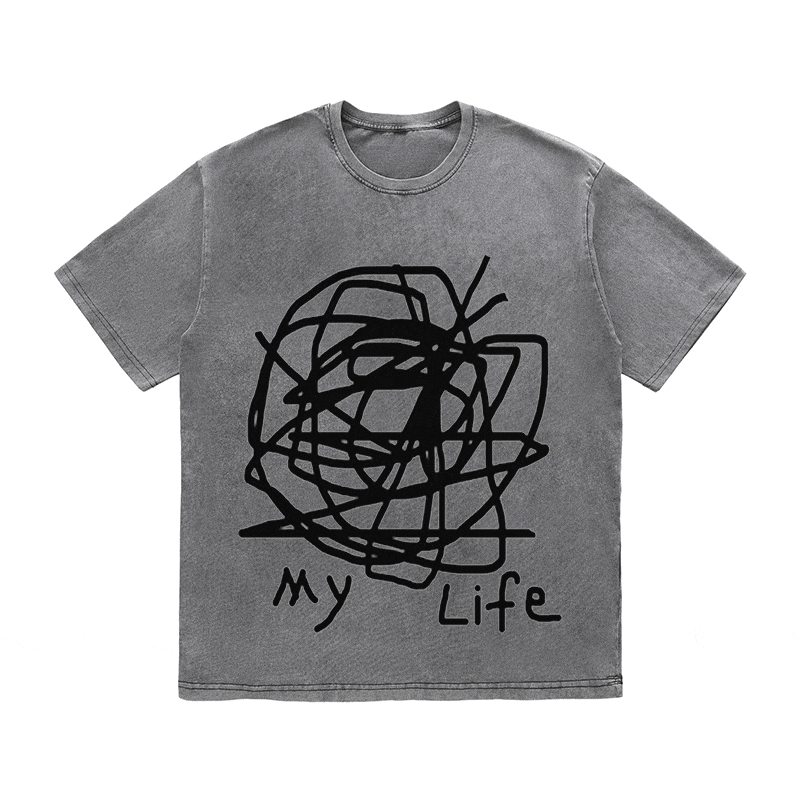 RDMCLOTHINGART tapestry hoodie SLOGAN HEAVY COTTON TEES-9581