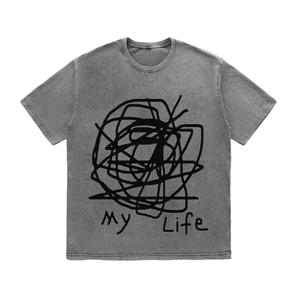 RDMCLOTHINGART tapestry hoodie SLOGAN HEAVY COTTON TEES-9581