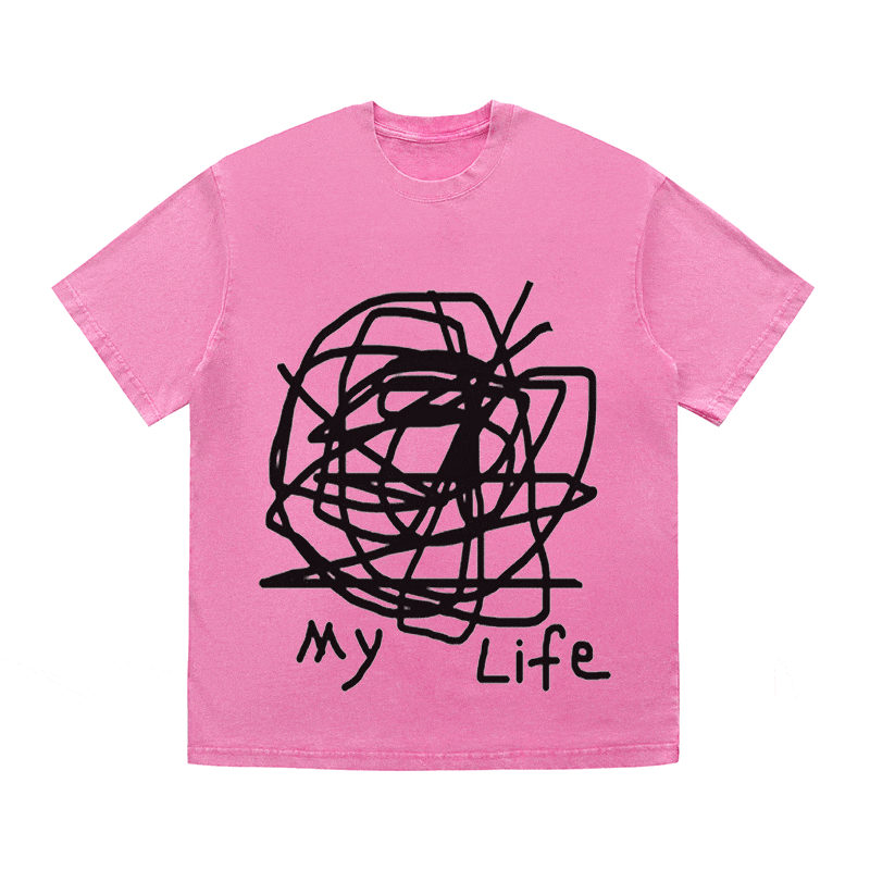 RDMCLOTHINGART tapestry hoodie SLOGAN HEAVY COTTON TEES-9581