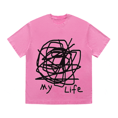 RDMCLOTHINGART tapestry hoodie SLOGAN HEAVY COTTON TEES-9581