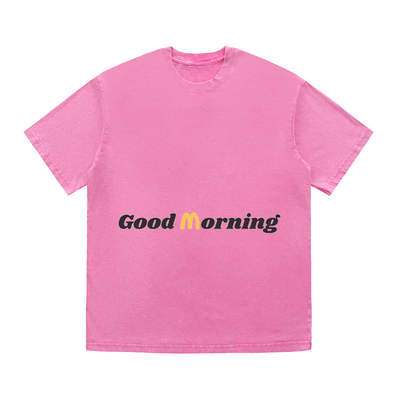 RDMCLOTHINGART tapestry hoodie SLOGAN HEAVY COTTON TEES-9589