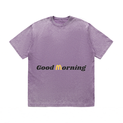 RDMCLOTHINGART tapestry hoodie SLOGAN HEAVY COTTON TEES-9589