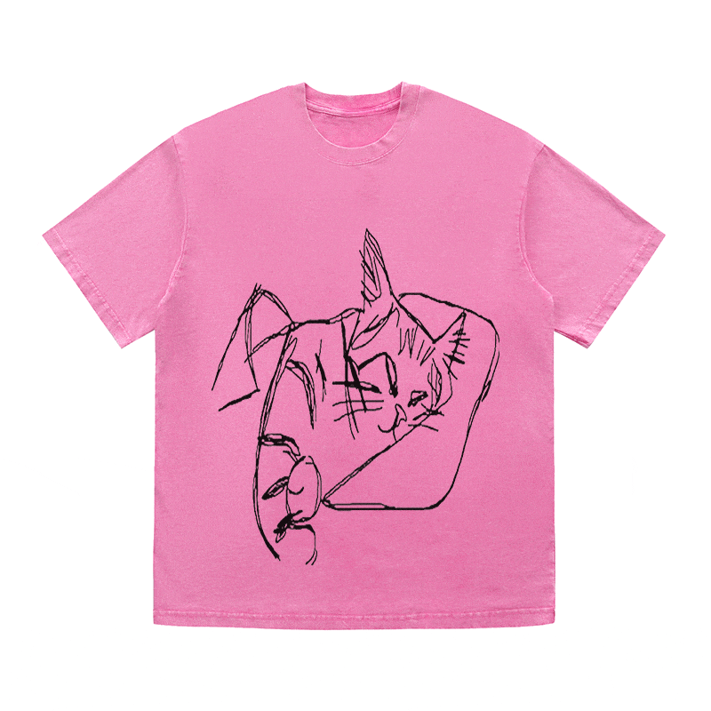 RDMCLOTHINGART tapestry hoodie SLOGAN HEAVY COTTON TEES-9599