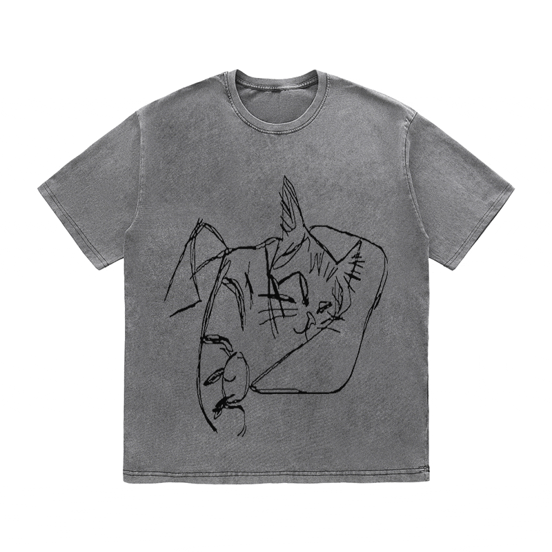 RDMCLOTHINGART tapestry hoodie SLOGAN HEAVY COTTON TEES-9599