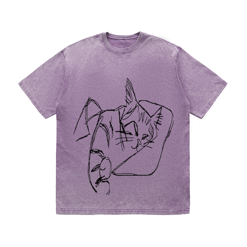 RDMCLOTHINGART tapestry hoodie SLOGAN HEAVY COTTON TEES-9599