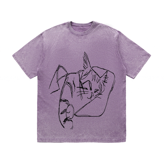 RDMCLOTHINGART tapestry hoodie SLOGAN HEAVY COTTON TEES-9599