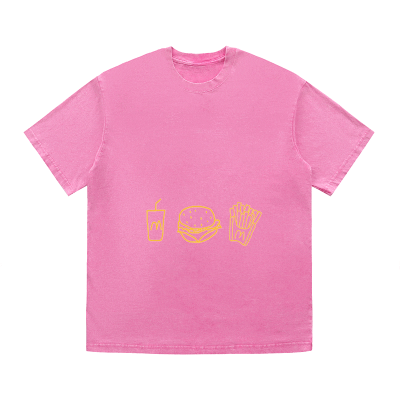 RDMCLOTHINGART tapestry hoodie SLOGAN HEAVY COTTON TEES-9606