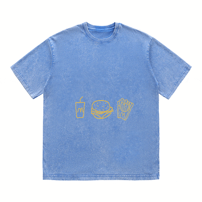 RDMCLOTHINGART tapestry hoodie SLOGAN HEAVY COTTON TEES-9606