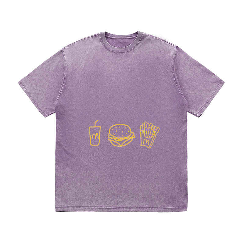 RDMCLOTHINGART tapestry hoodie SLOGAN HEAVY COTTON TEES-9606