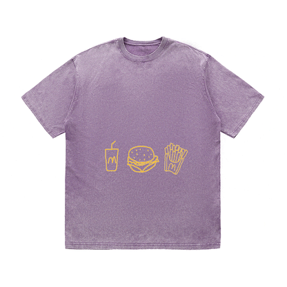 RDMCLOTHINGART tapestry hoodie SLOGAN HEAVY COTTON TEES-9606