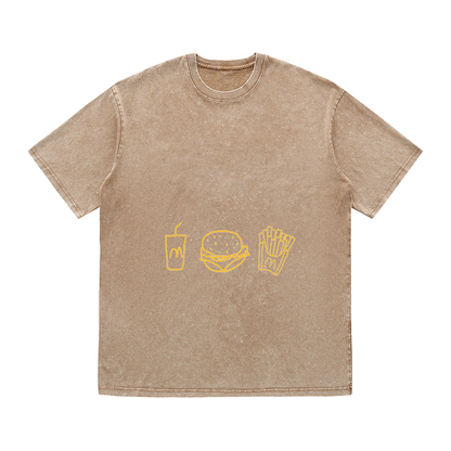 RDMCLOTHINGART tapestry hoodie SLOGAN HEAVY COTTON TEES-9606