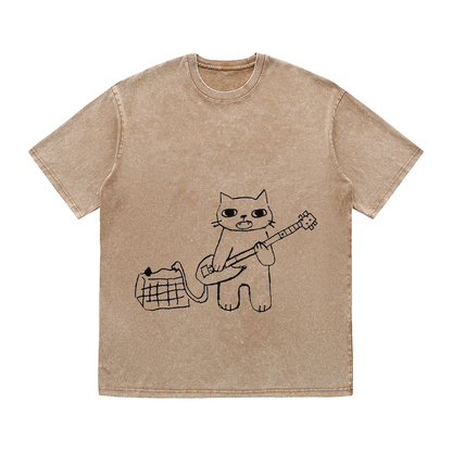 RDMCLOTHINGART tapestry hoodie SLOGAN HEAVY COTTON TEES-9607