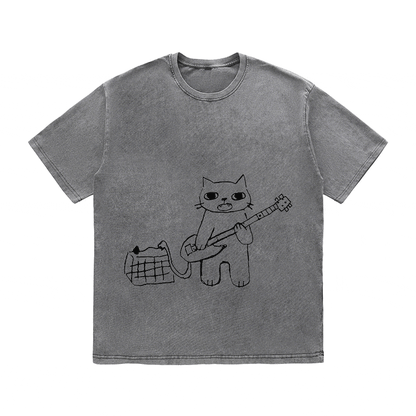 RDMCLOTHINGART tapestry hoodie SLOGAN HEAVY COTTON TEES-9607