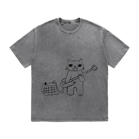 RDMCLOTHINGART tapestry hoodie SLOGAN HEAVY COTTON TEES-9607