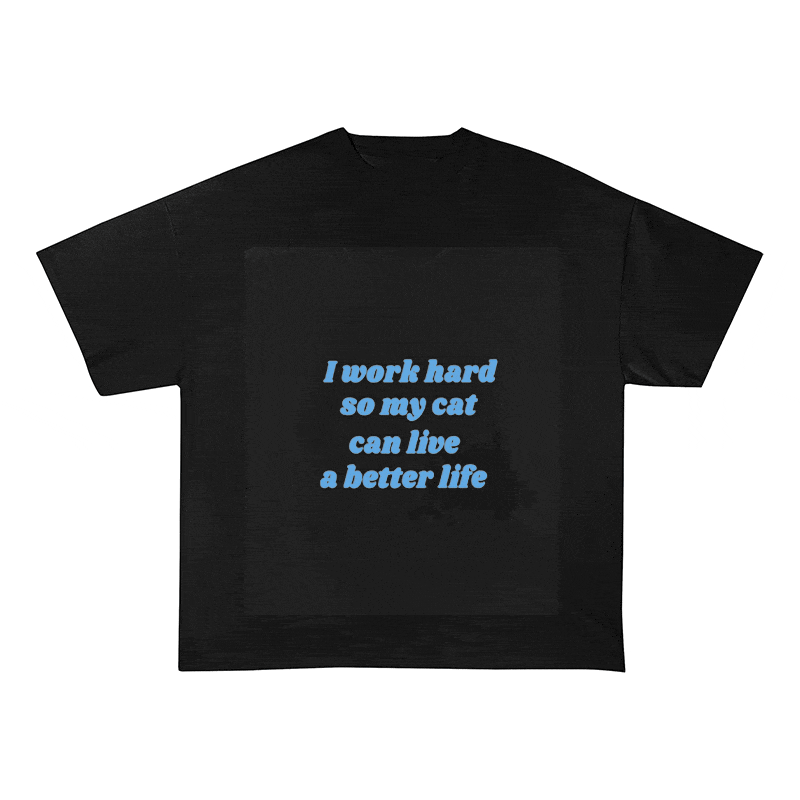 RDMCLOTHINGART tapestry hoodie SLOGAN HEAVY COTTON TEES-9639