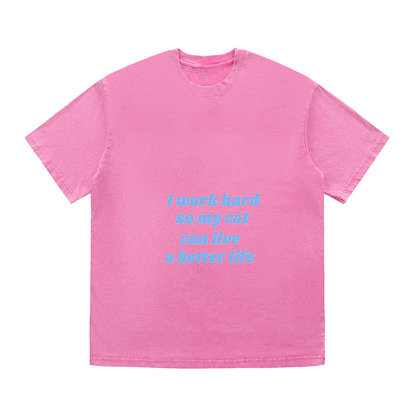 RDMCLOTHINGART tapestry hoodie SLOGAN HEAVY COTTON TEES-9639