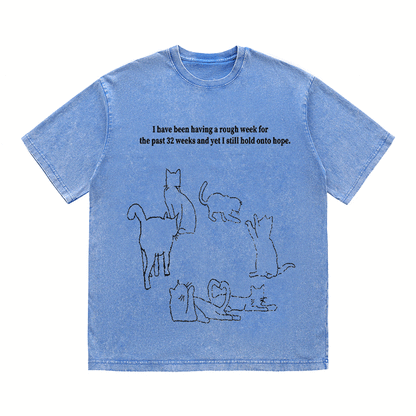 RDMCLOTHINGART tapestry hoodie SLOGAN HEAVY COTTON TEES-9640