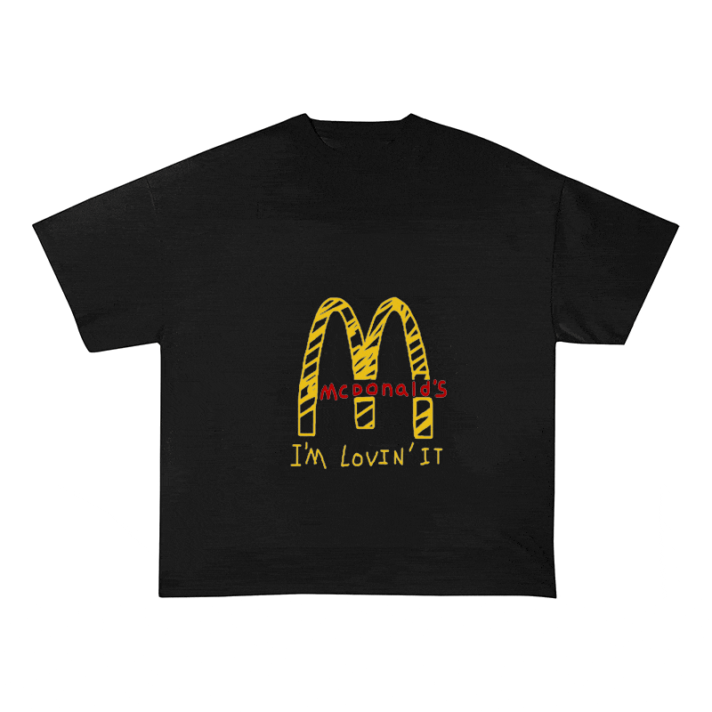 RDMCLOTHINGART tapestry hoodie SLOGAN HEAVY COTTON TEES-9648