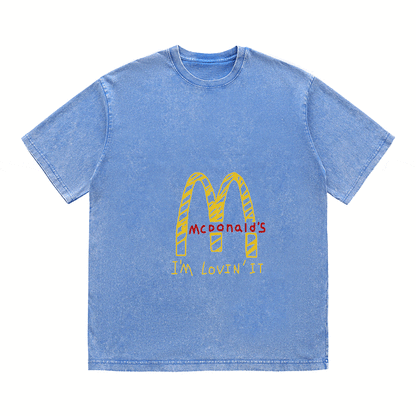 RDMCLOTHINGART tapestry hoodie SLOGAN HEAVY COTTON TEES-9648