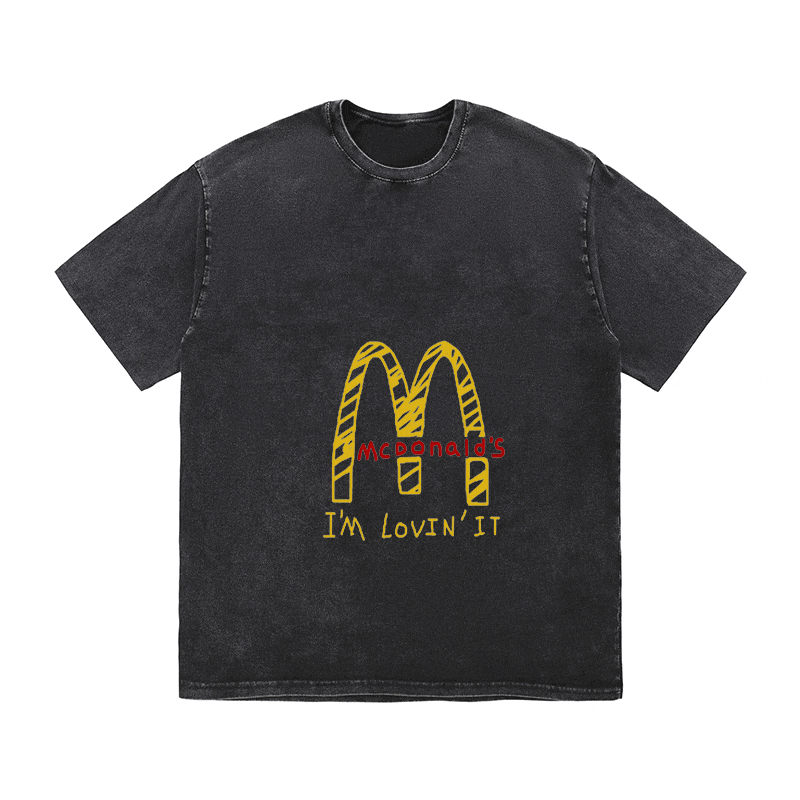 RDMCLOTHINGART tapestry hoodie SLOGAN HEAVY COTTON TEES-9648