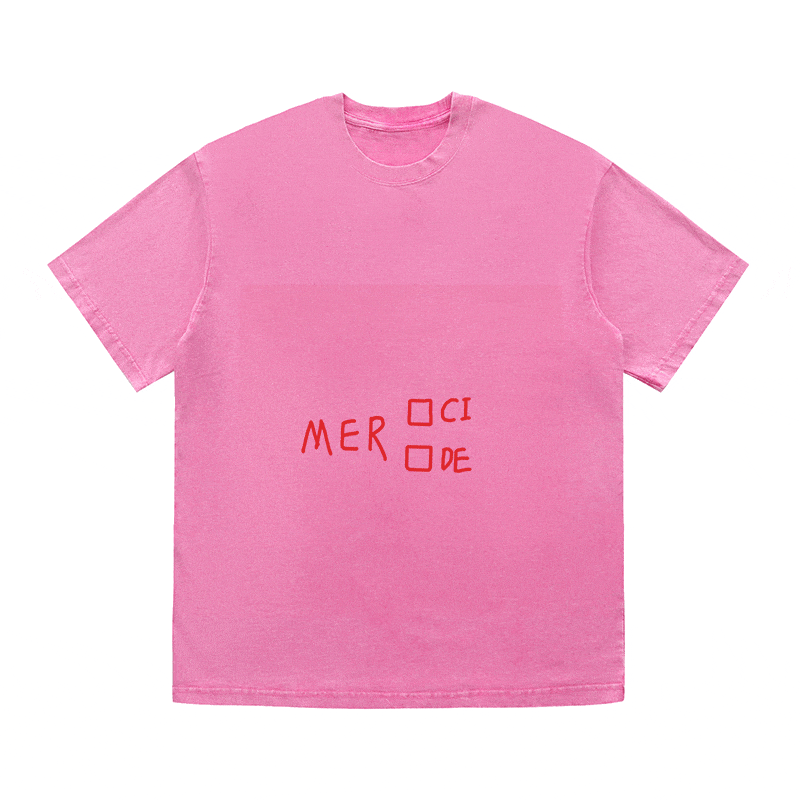 RDMCLOTHINGART tapestry hoodie SLOGAN HEAVY COTTON TEES-9653