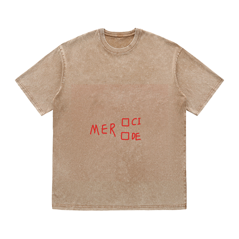 RDMCLOTHINGART tapestry hoodie SLOGAN HEAVY COTTON TEES-9653