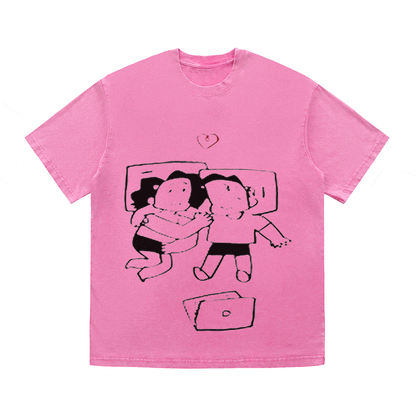 RDMCLOTHINGART tapestry hoodie SLOGAN HEAVY COTTON TEES-9668