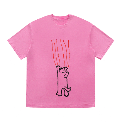 RDMCLOTHINGART tapestry hoodie SLOGAN HEAVY COTTON TEES-9675