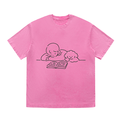 RDMCLOTHINGART tapestry hoodie SLOGAN HEAVY COTTON TEES-9683