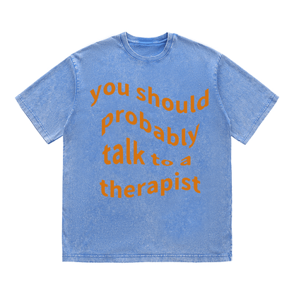 RDMCLOTHINGART tapestry hoodie SLOGAN HEAVY COTTON TEES-9696