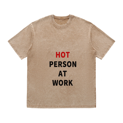 RDMCLOTHINGART tapestry hoodie SLOGAN HEAVY COTTON TEES-9705