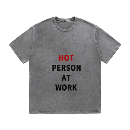 RDMCLOTHINGART tapestry hoodie SLOGAN HEAVY COTTON TEES-9705