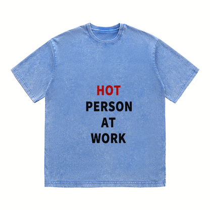 RDMCLOTHINGART tapestry hoodie SLOGAN HEAVY COTTON TEES-9705