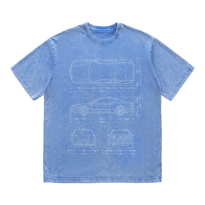 RDMCLOTHINGART tapestry hoodie SPORT CARS HEAVY COTTON TEES-9330