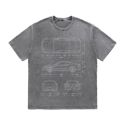 RDMCLOTHINGART tapestry hoodie SPORT CARS HEAVY COTTON TEES-9330