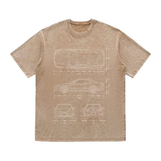 RDMCLOTHINGART tapestry hoodie SPORT CARS HEAVY COTTON TEES-9330
