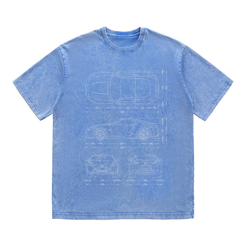 RDMCLOTHINGART tapestry hoodie SPORT CARS HEAVY COTTON TEES-9331